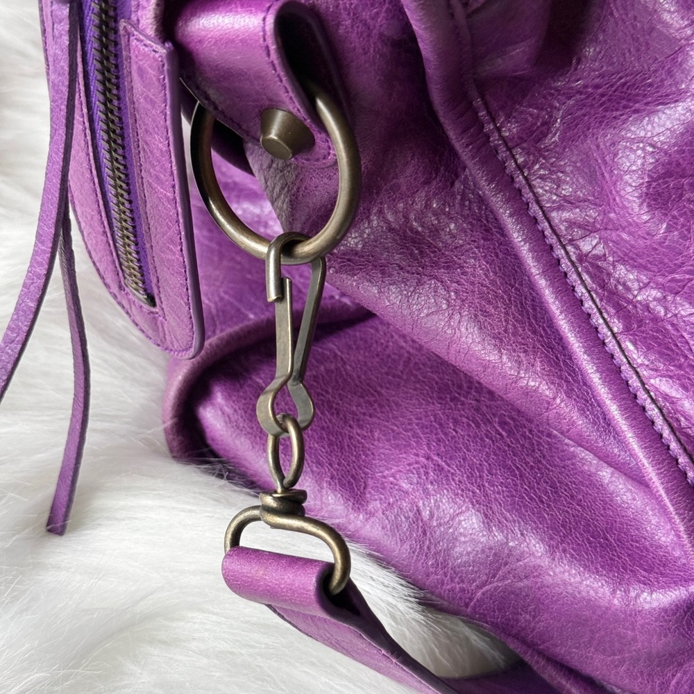 BALENCIAGA CITY BAG SUPER RARE ULTRAVIOLET PURPLE F/W 2013 CLASSIC CITY - Picture 4 of 14